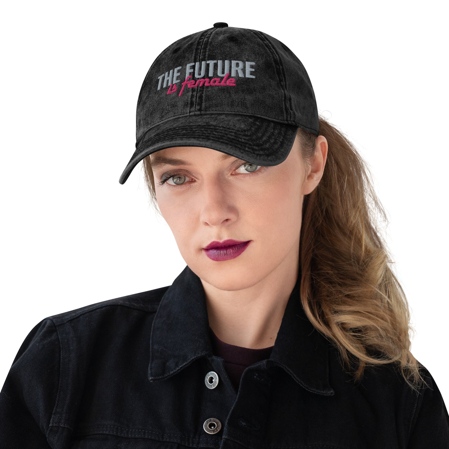 The Future is Female Vintage Cotton Twill Cap