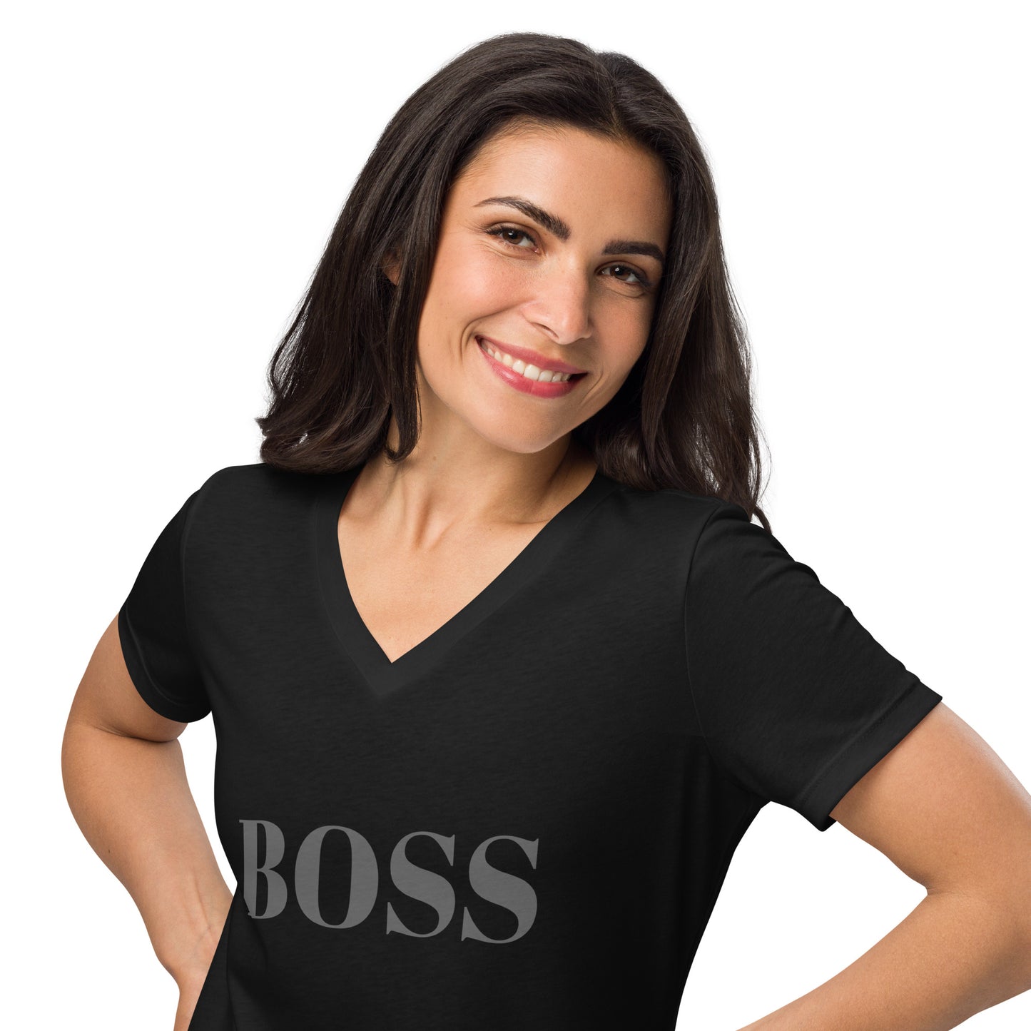 Boss Women’s Relaxed V-neck T-shirt