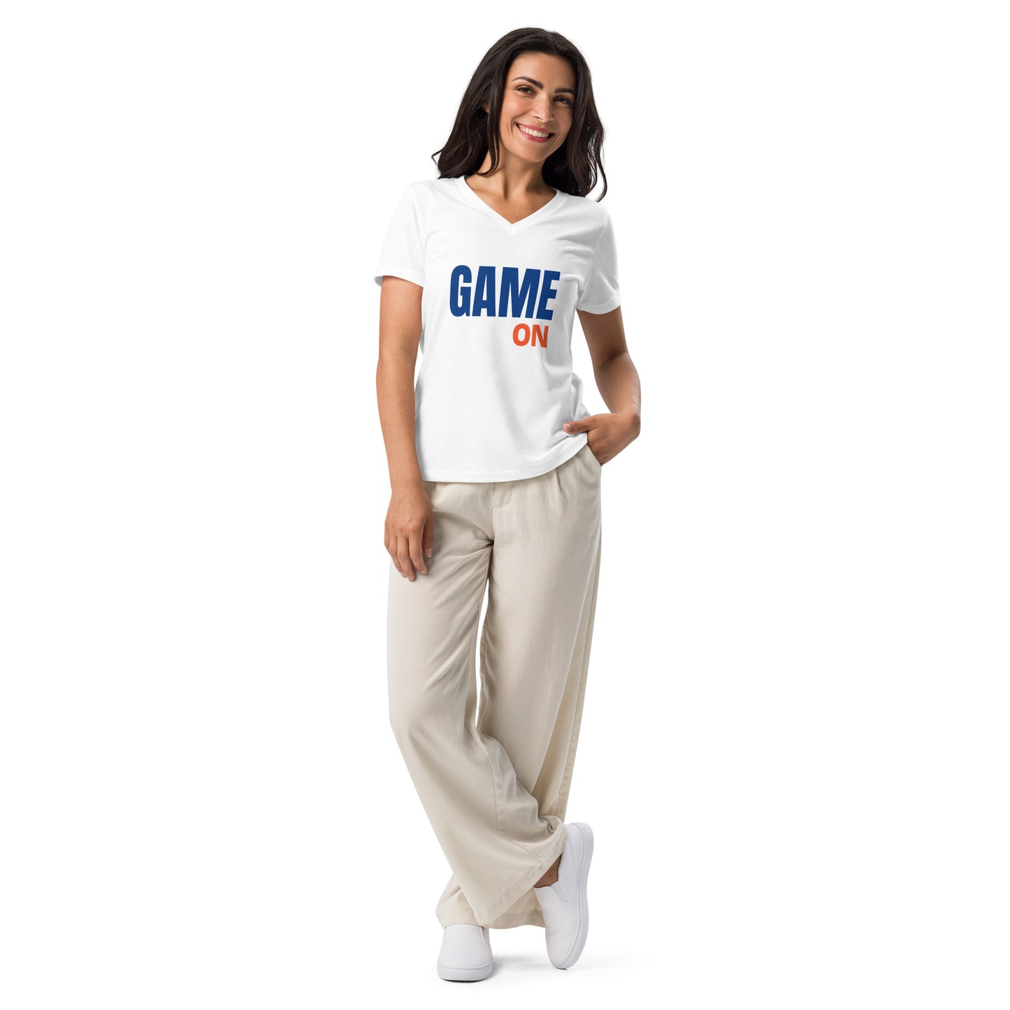 Game On Women’s Relaxed V-neck T-shirt